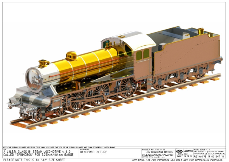 A2 Drawing: Springbok Locomotive Design | PDF