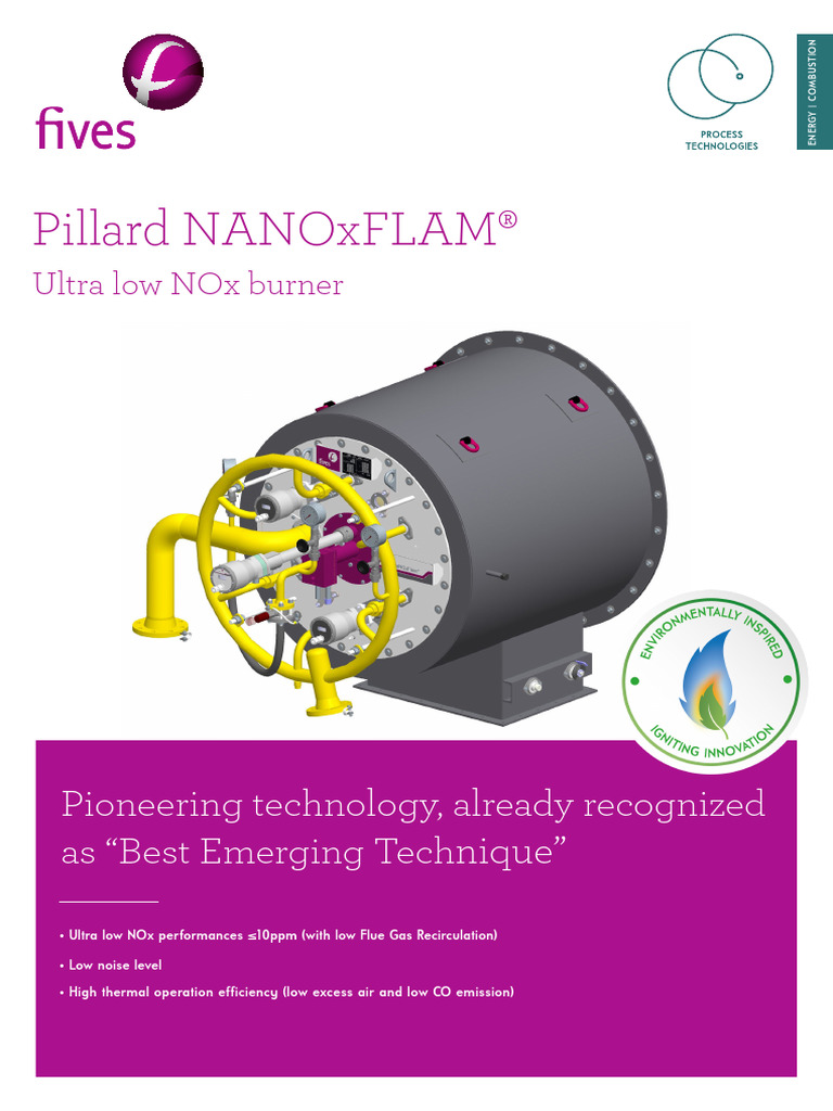 Pillard NANOxFLAM® Ultra Low NOx Burner | PDF | N Ox | Combustion