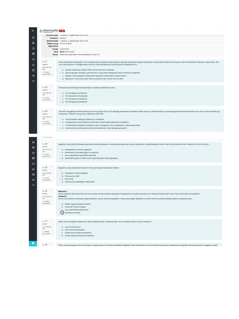 Soal Test Modul 6 | PDF