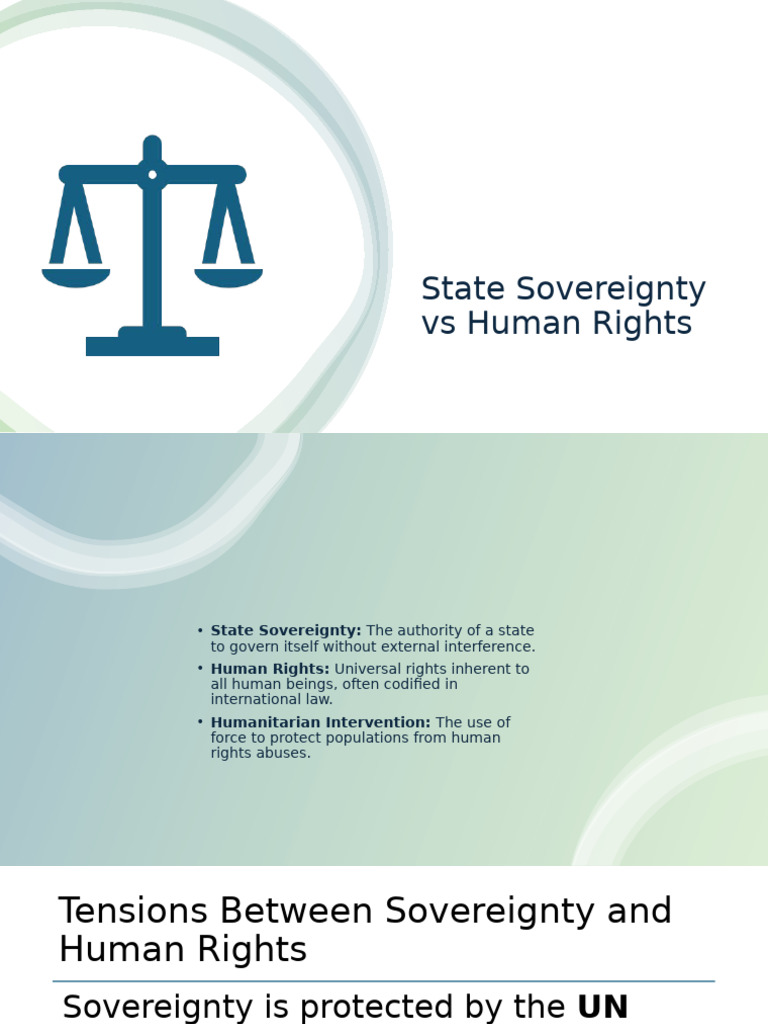 Sovereignty vs Human Rights Tensions | PDF | Human Rights | Global Politics