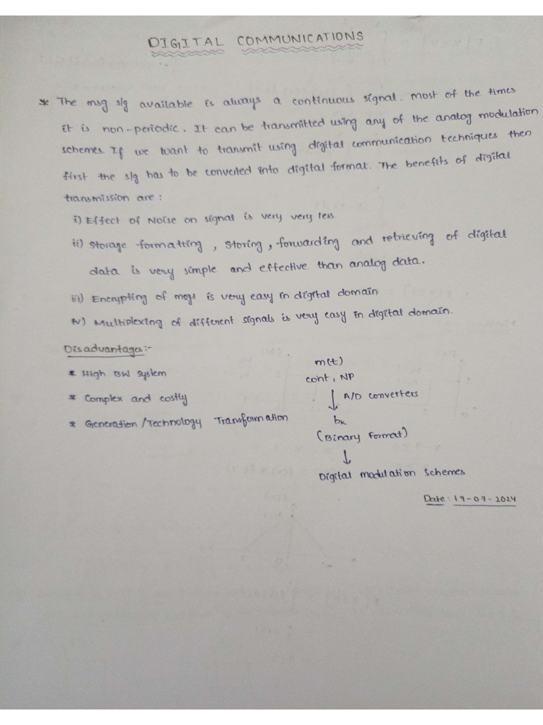 Digital Communication Part-1 | PDF