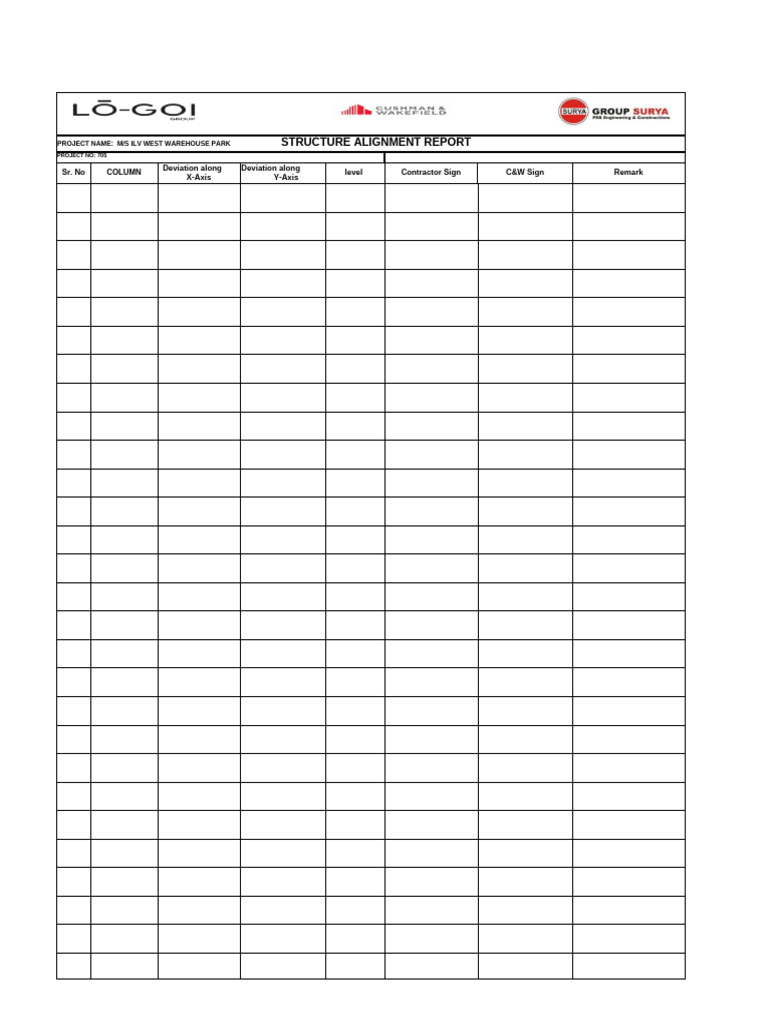 ILV West Warehouse Structure Alignment Report | PDF