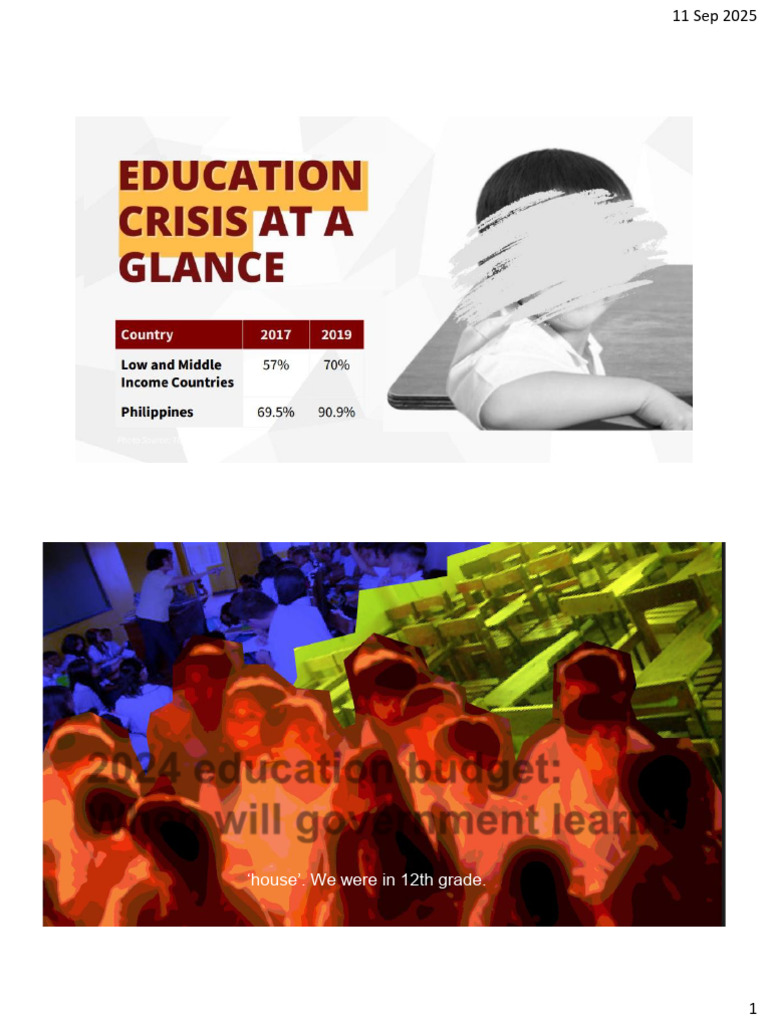 Philippine Education Crisis Overview PDF Teachers