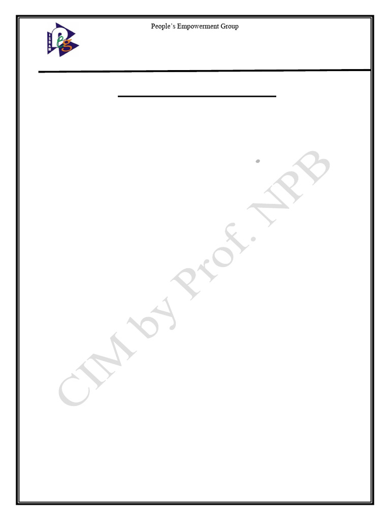Cim Mock in Sem Paper | PDF