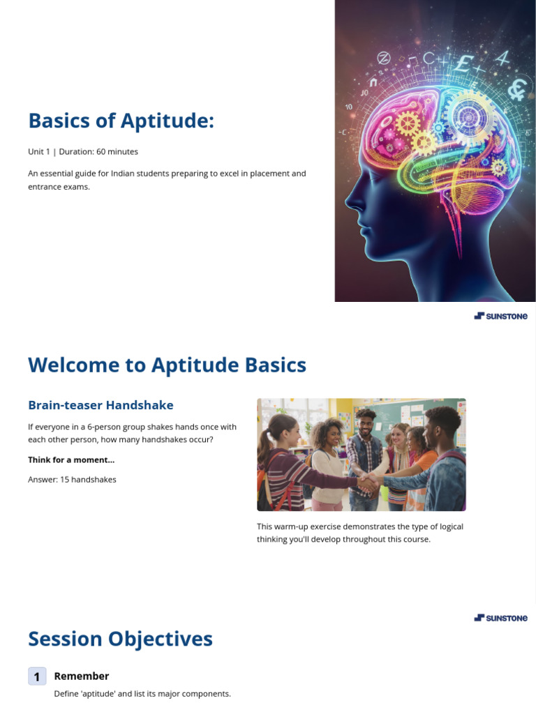 339938basics of Aptitude 1751631067346 | PDF | Critical Thinking ...