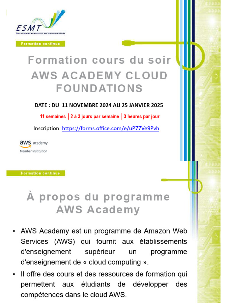 Cours AWS Academy Cloud Foundations | PDF | Amazon Web Services | Cloud ...