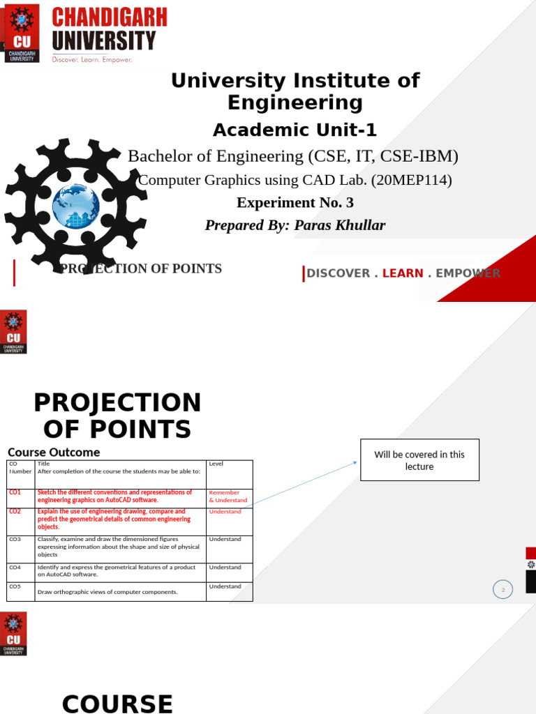 Projection of Points | PDF | Cartesian Coordinate System | Geometry
