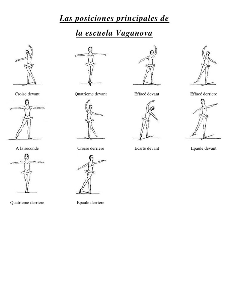 Positions principales du ballet Vaganova | PDF