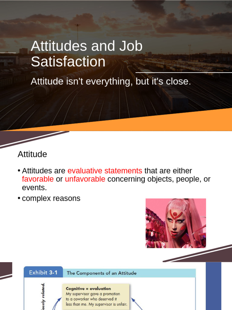 Attitudes and Job Satisfaction | PDF | Job Satisfaction | Attitude ...
