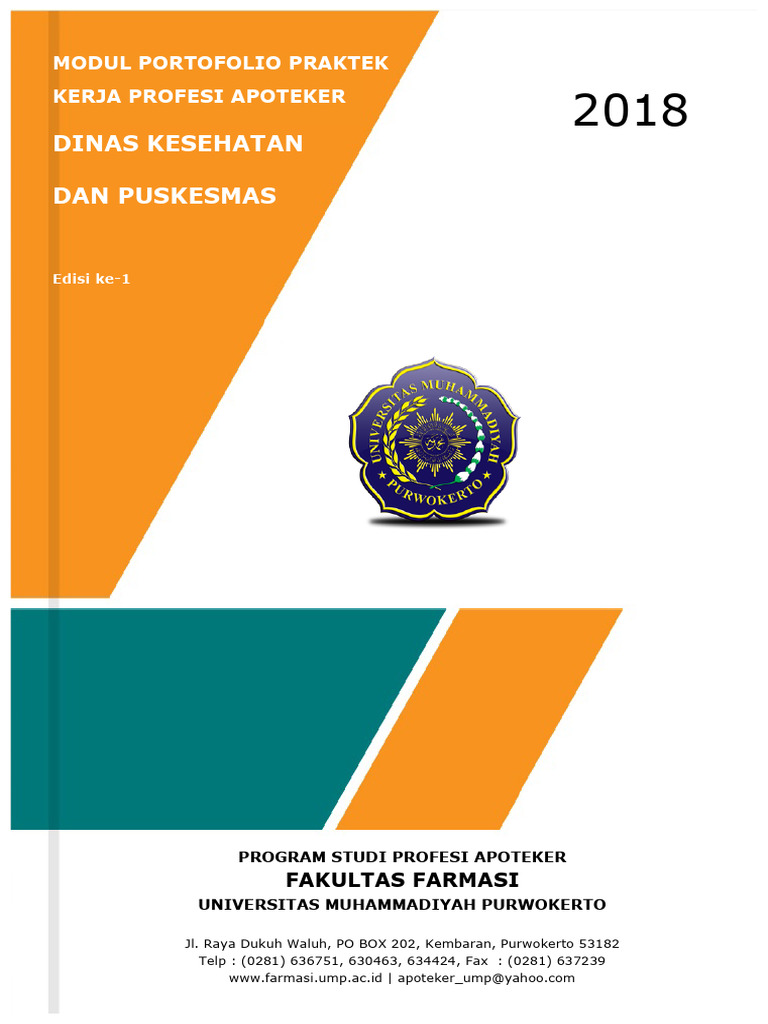 Modul PKPA Apoteker 2018 UMP | PDF