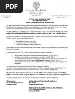 New Jersey SOS Eligibility Instructions for Presidential Primary 2012