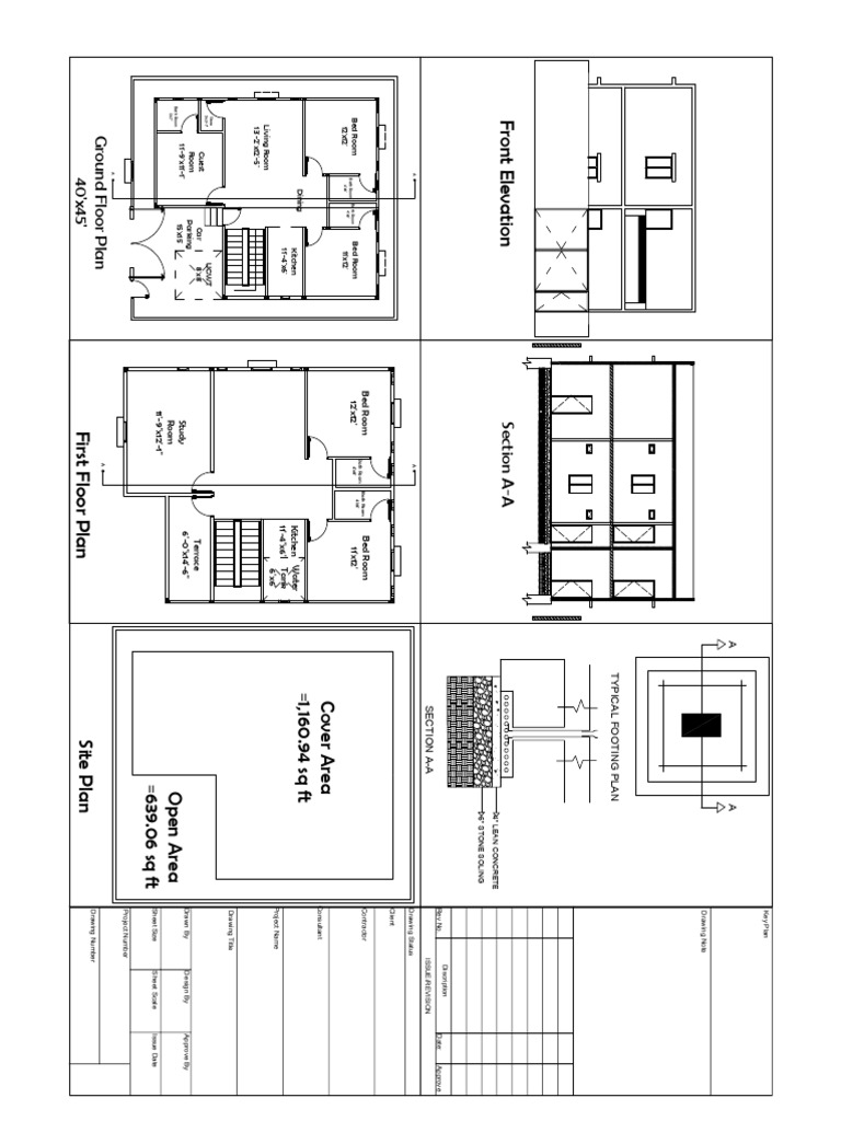 Detailed Floor Plan and Elevations | PDF