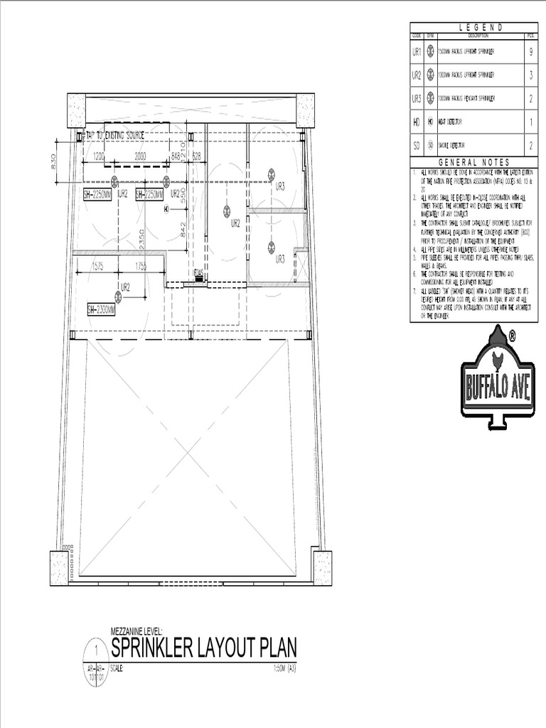 Fp-101 GF - Sprinkler Layout | PDF