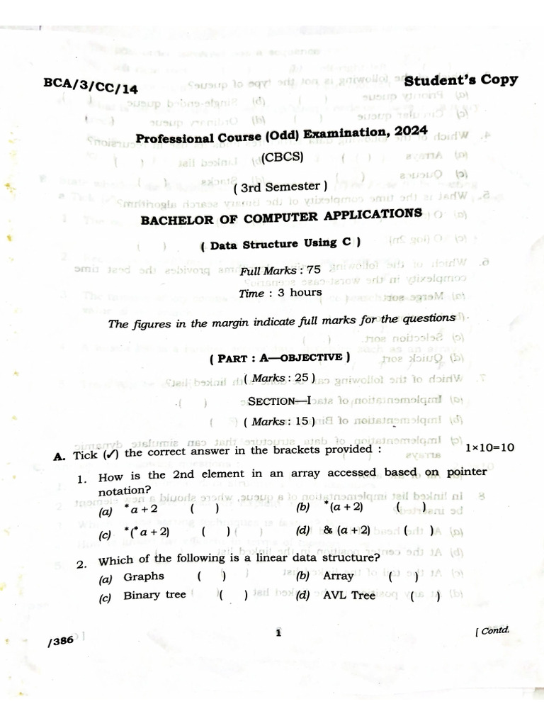 2024 - Bca 3 CC 14 | PDF