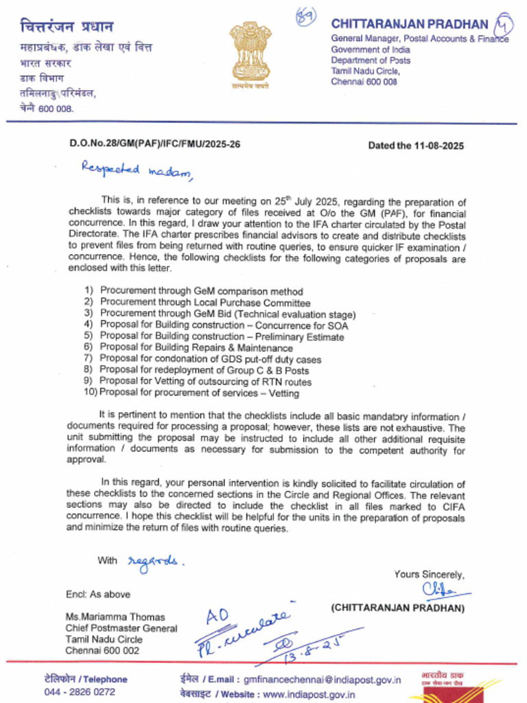 GM Office DO Letter | PDF