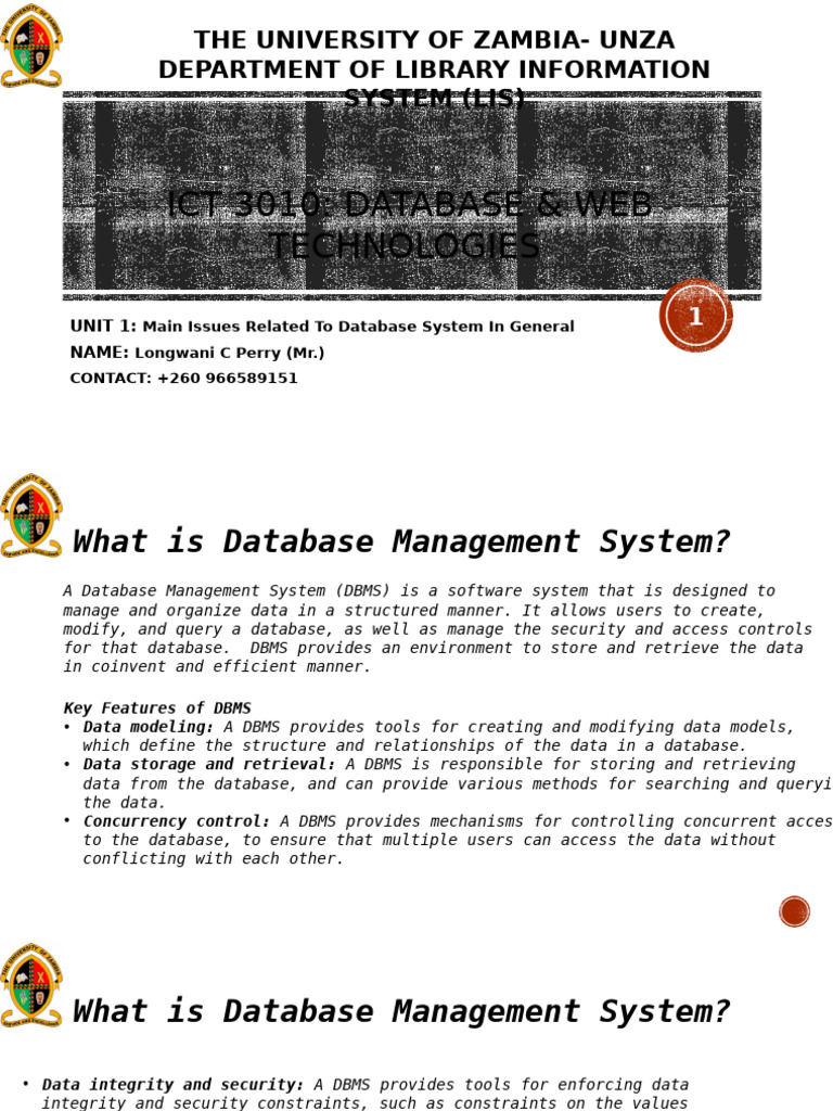Overview of Database Management Systems | PDF | Databases | Relational ...