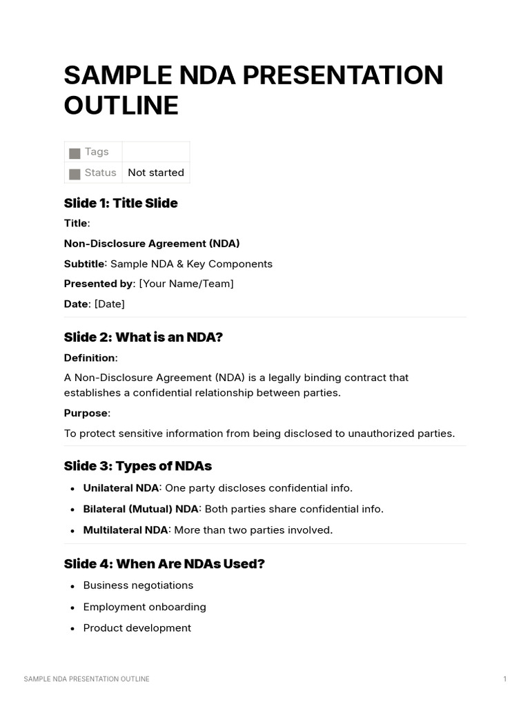 8d7efca6 b2ff 4347 899b 2453e898dc29 Sample Nda Presentation Outline ...