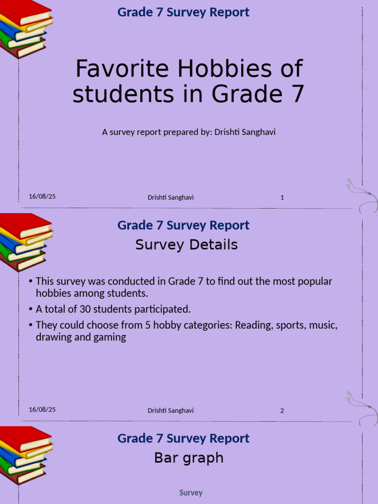 Favorite Hobbies of Students in Grade 7 | PDF