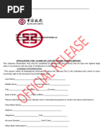 Z56 Bank Form for Salary Payment | PDF