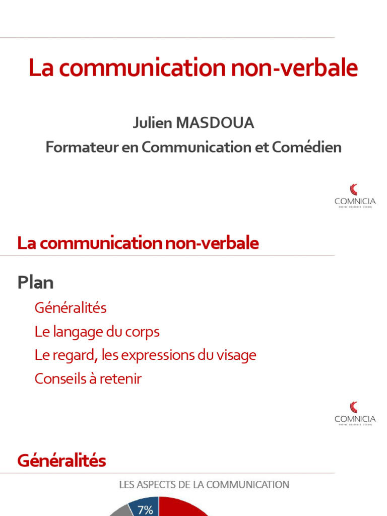 Techniques de communication non verbale | PDF