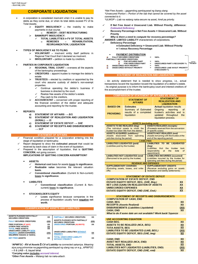 Corporate Liquidation Procedures Guide | PDF | Bankruptcy | Insolvency