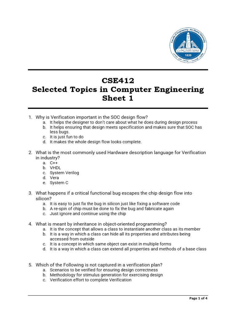 SOC Design Verification Essentials | PDF | Formal Verification | Computing