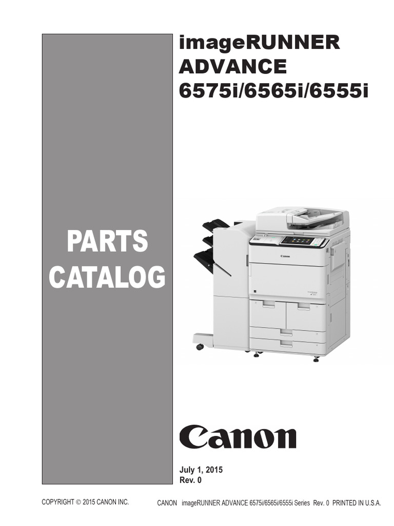 Canon imageRUNNER ADVANCE Parts List | PDF