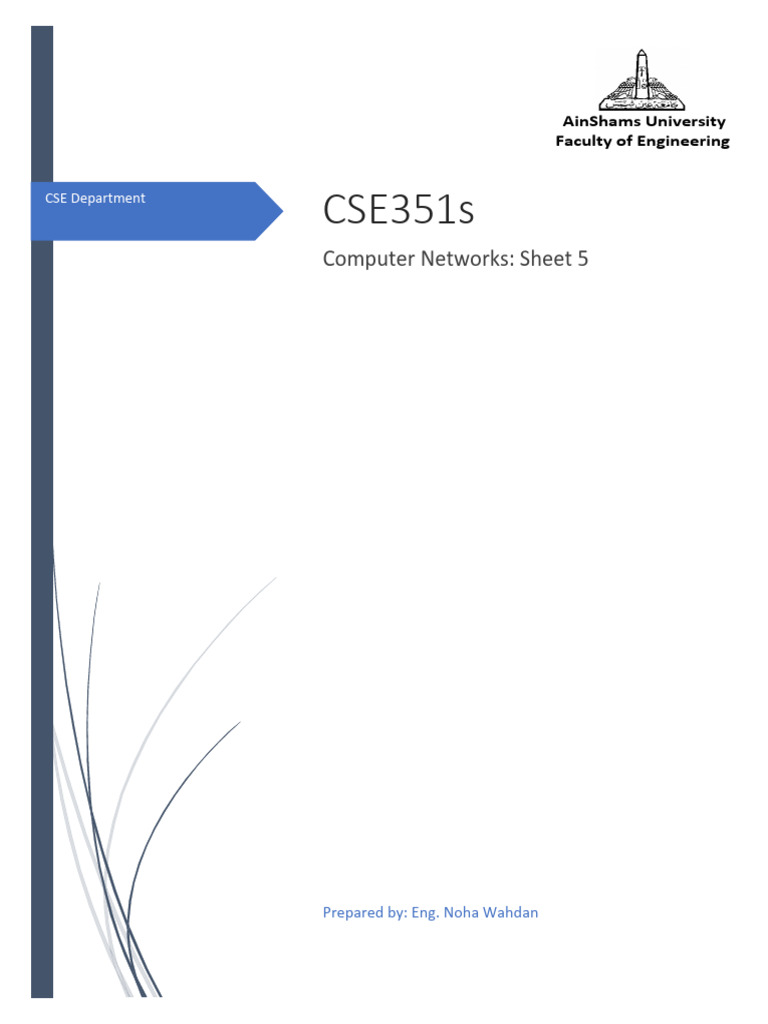 Computer Networks Problem Set Solutions | PDF | Internet Protocols | I Pv6