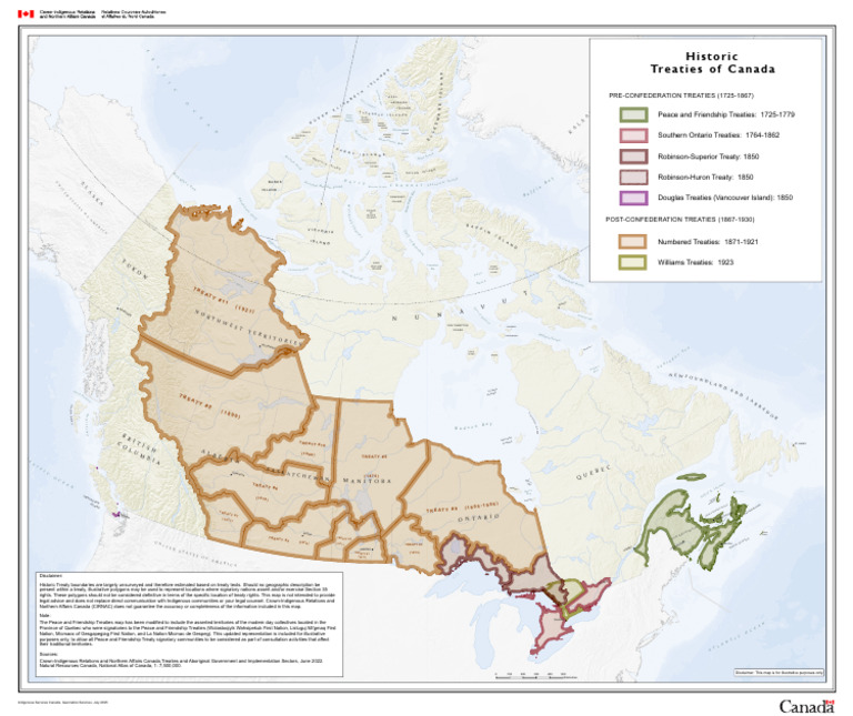 Historic Treaties of Canada Map | PDF