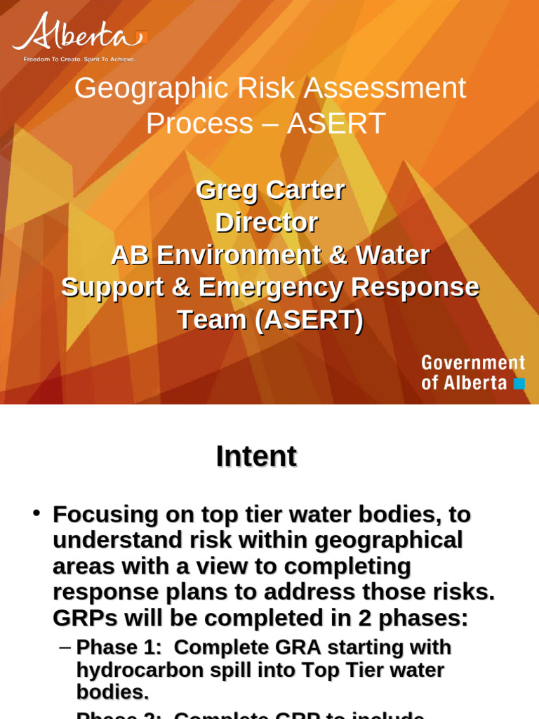 Geographic Risk Assessment Process Overview | PDF | Risk | Hazards