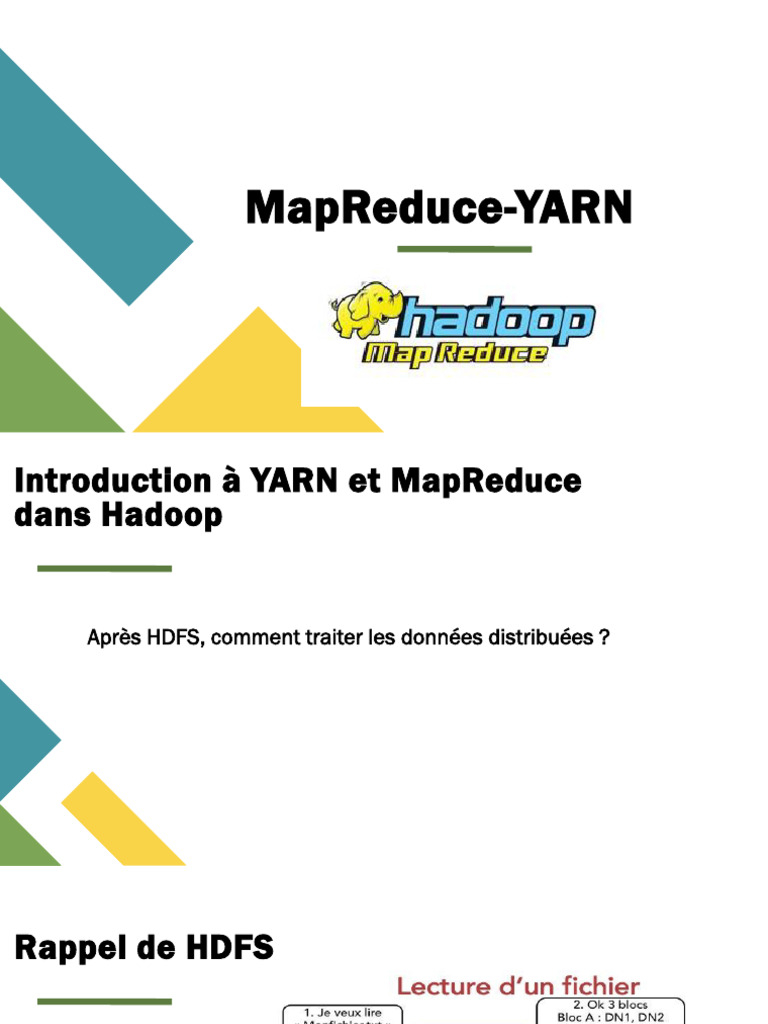 Introduction à YARN et MapReduce dans Hadoop | PDF | MapReduce | Apache ...