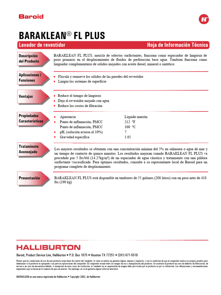 Baraklean FL Plus | PDF | Agua