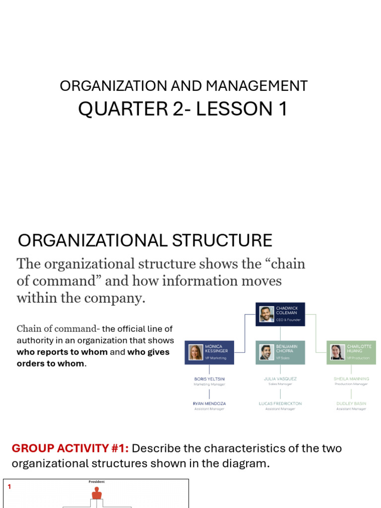 Q2 - Lesson 1 Organizational Structure Abm | PDF | Organizational ...