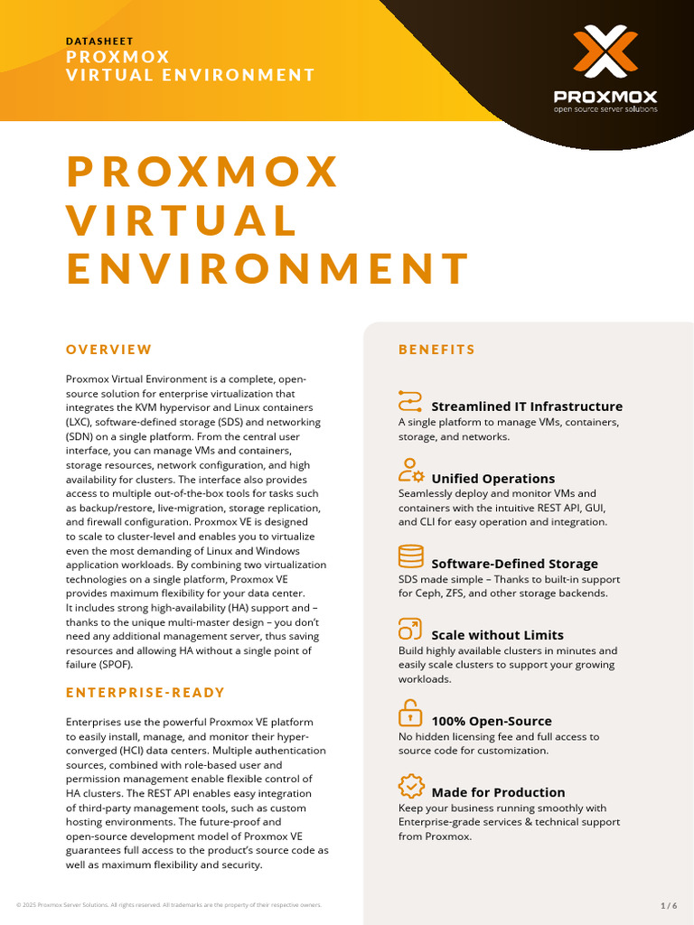 Proxmox VE 9.0 Overview and Features | PDF | Computer Cluster | Virtual ...