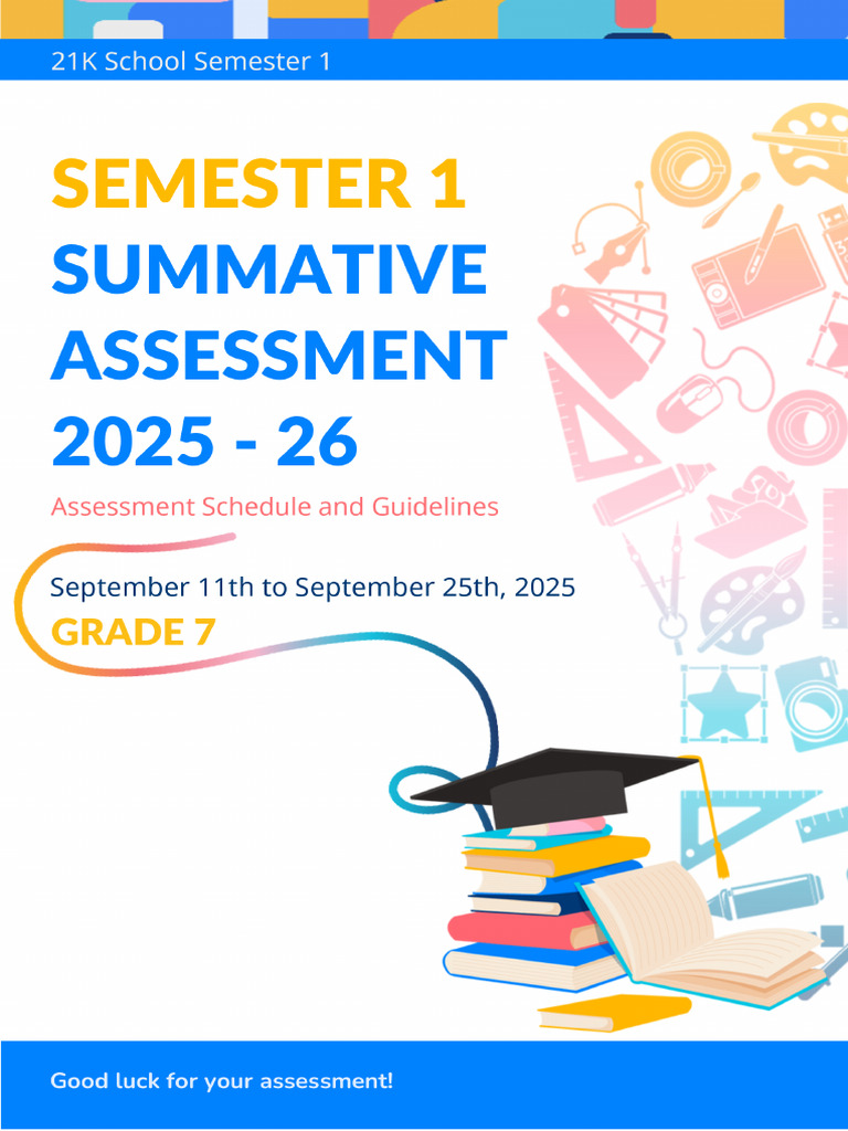 Grade+7+ +Assessment+Schedule+and+Guidelines | PDF