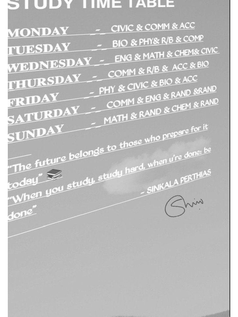Time Table (III) | PDF