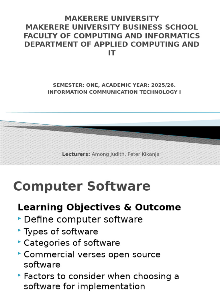 ICT Topic 4 - ICT Software Component | PDF | Operating System | Programming