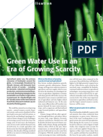 Green Water Use in an Era of Growing Scarcity