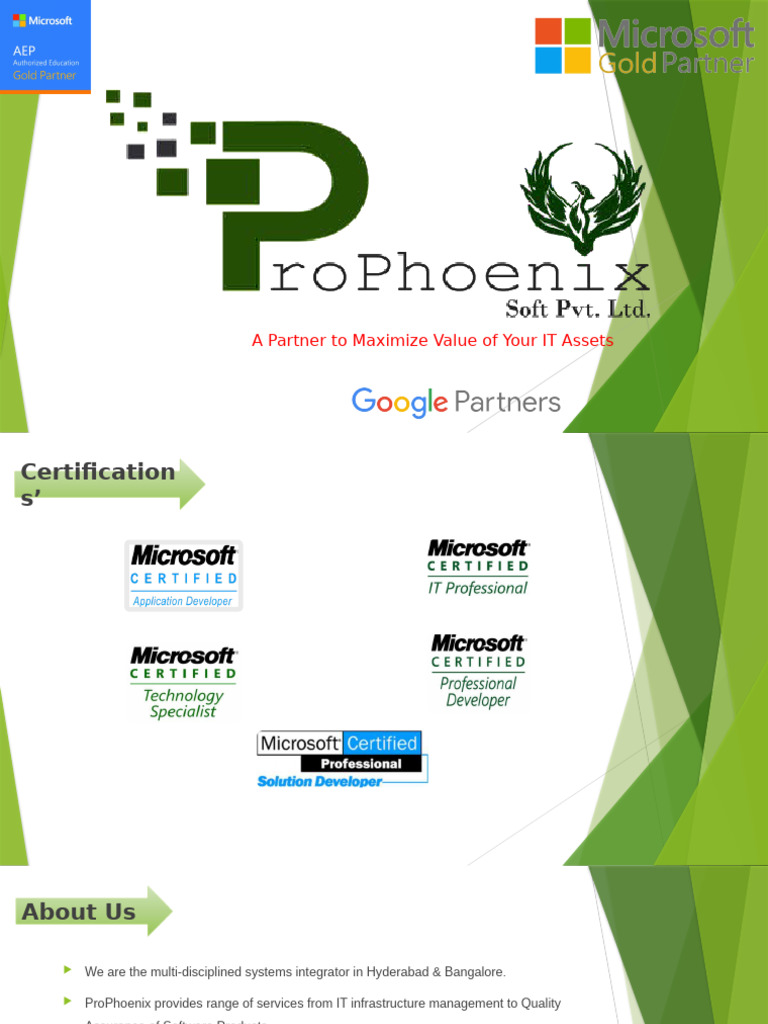 ProPhoenix IT Solutions Overview | PDF | Computer Network | Cloud Computing