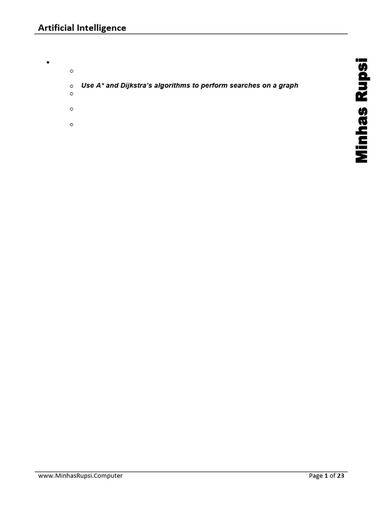 Understanding AI Algorithms: Dijkstra & A* | PDF | Graph Theory ...