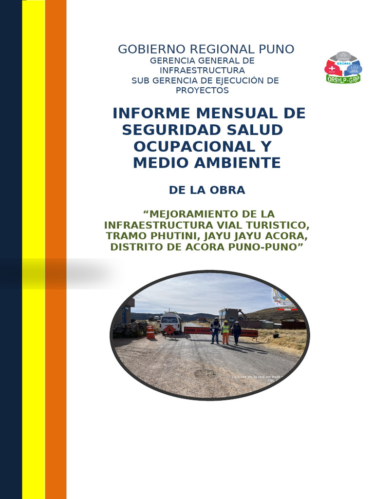 Informe Mensual de Seguridad y Salud | PDF | Seguridad y salud ...