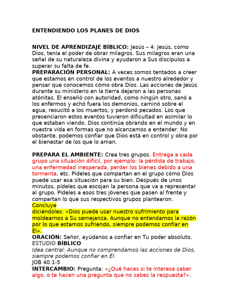 Confianza en Dios ante el sufrimiento | PDF | Libro de trabajo | Dios
