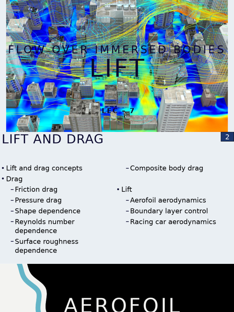 Lift and Drag in Aerodynamics | PDF | Airfoil | Lift (Force)