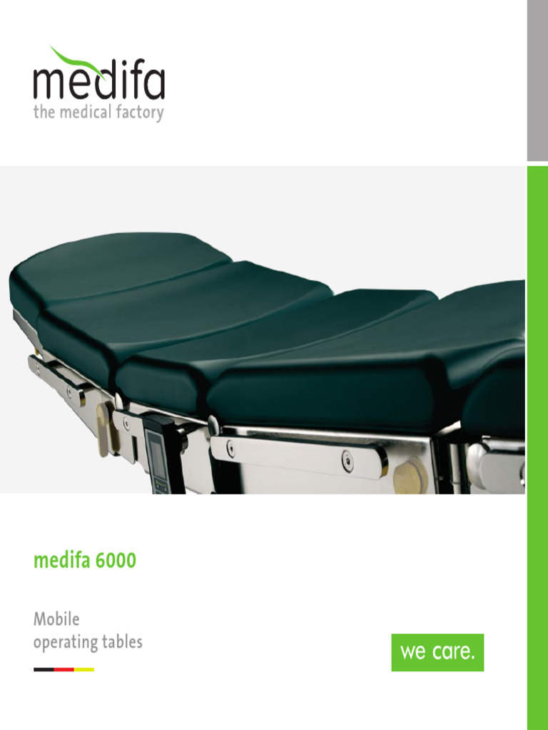 Medifa 6000 Electro-Hydraulic Table | PDF | Human Leg | Anatomical ...