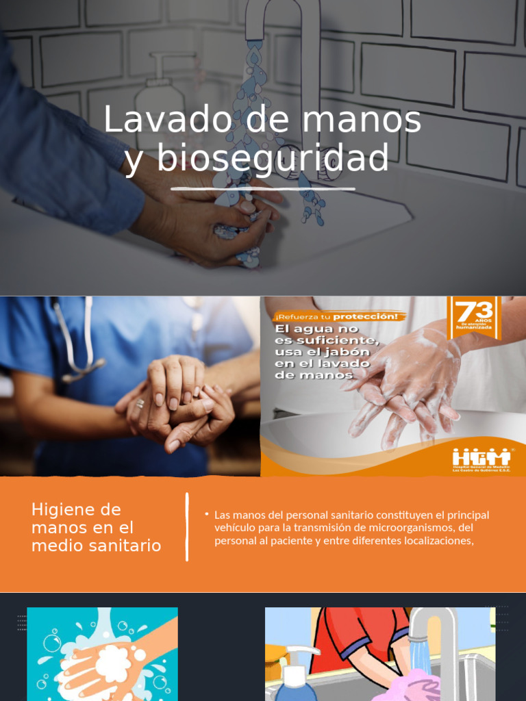 Diapositivas de Lavado de Manos y Bioseguridad | PDF | Lavado de manos ...