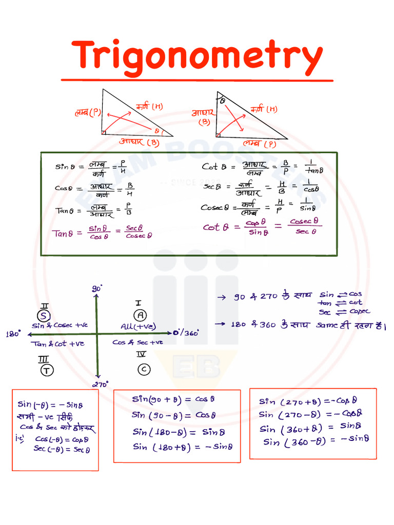 Trigonometry Identities and Formulas | PDF