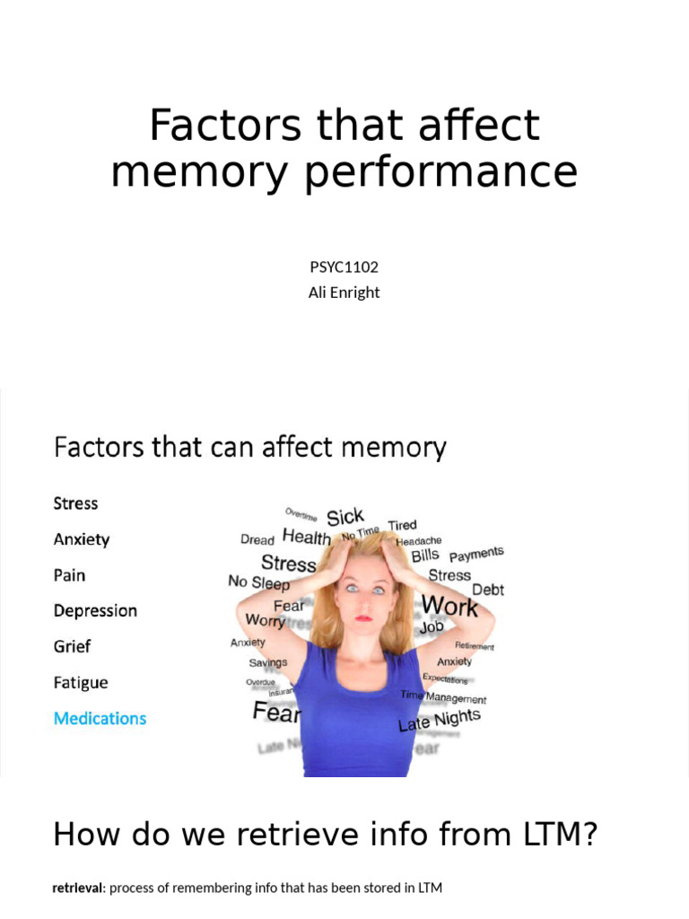 Factors Influencing Memory Recall | PDF | Recall (Memory) | Memory
