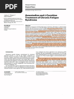 amantadine and l-carnitine treatment of chronic fatigue syndrome New Strategies for Rehabilitation Pharmacological in Multiple Sclerosis The use of amantadine in