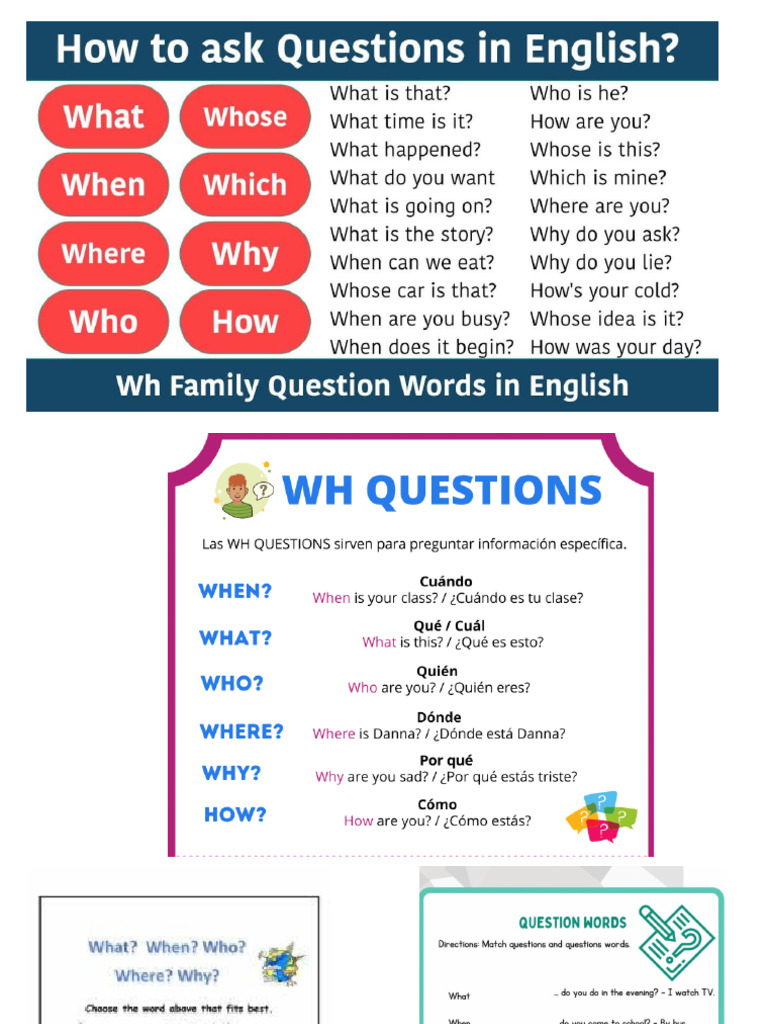A1 - A2 WH Questions | PDF