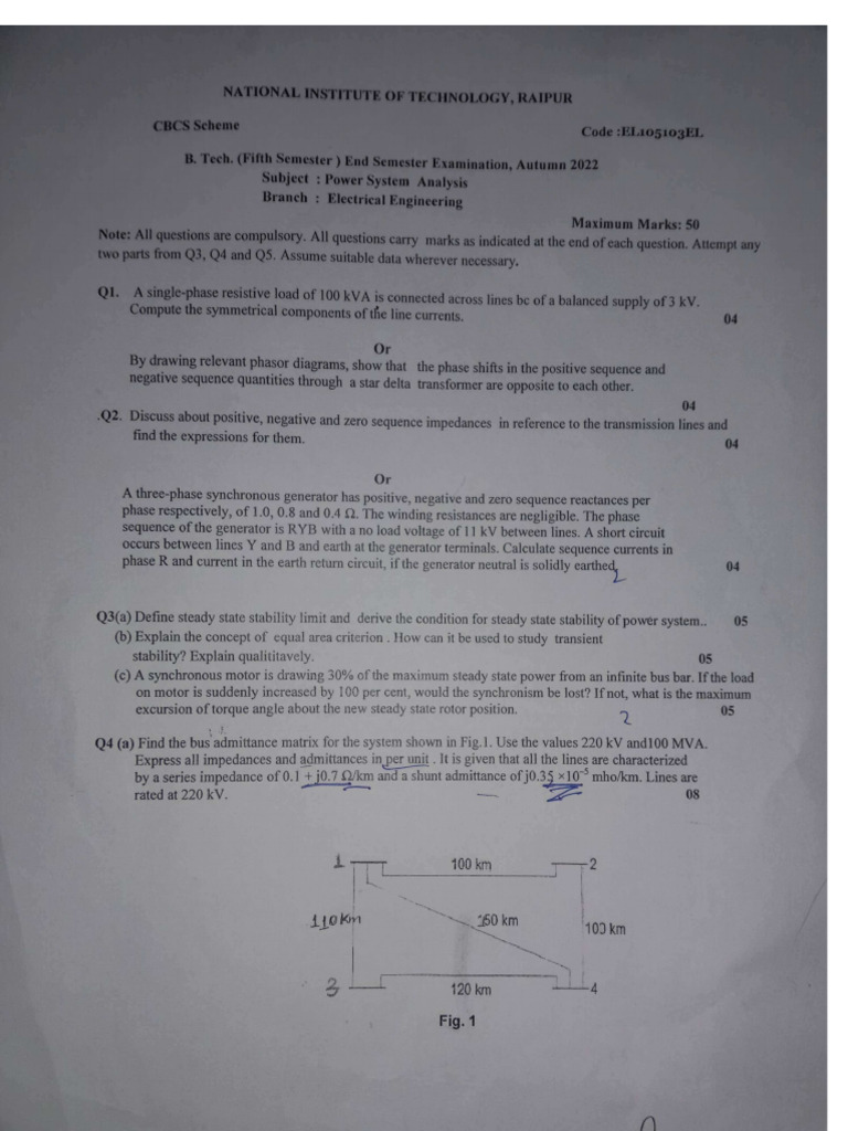 EE End Sem 2022 Pyqs | PDF